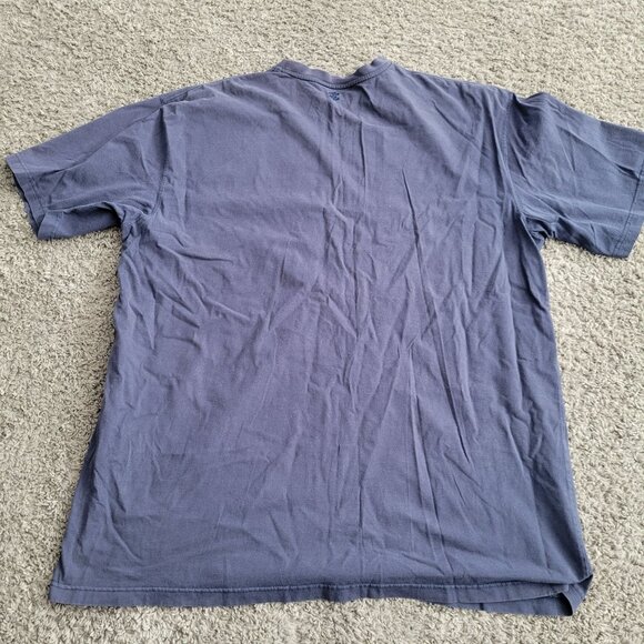 Rocawear Mens Logo T-Shirt Navy Blue Size 3XL Cotton Casual Wear Faded Official - Picture 2 of 9